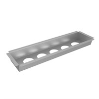 Powerdot Tray 02 - Mounting tray for 5 Powerdots, silver